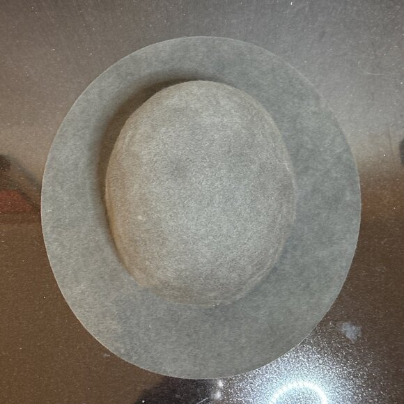 Yellow 108 Fedora Medium 100% Wool Floppy Autumn Hat Unisex USA Made Reclaimed - Picture 6 of 11